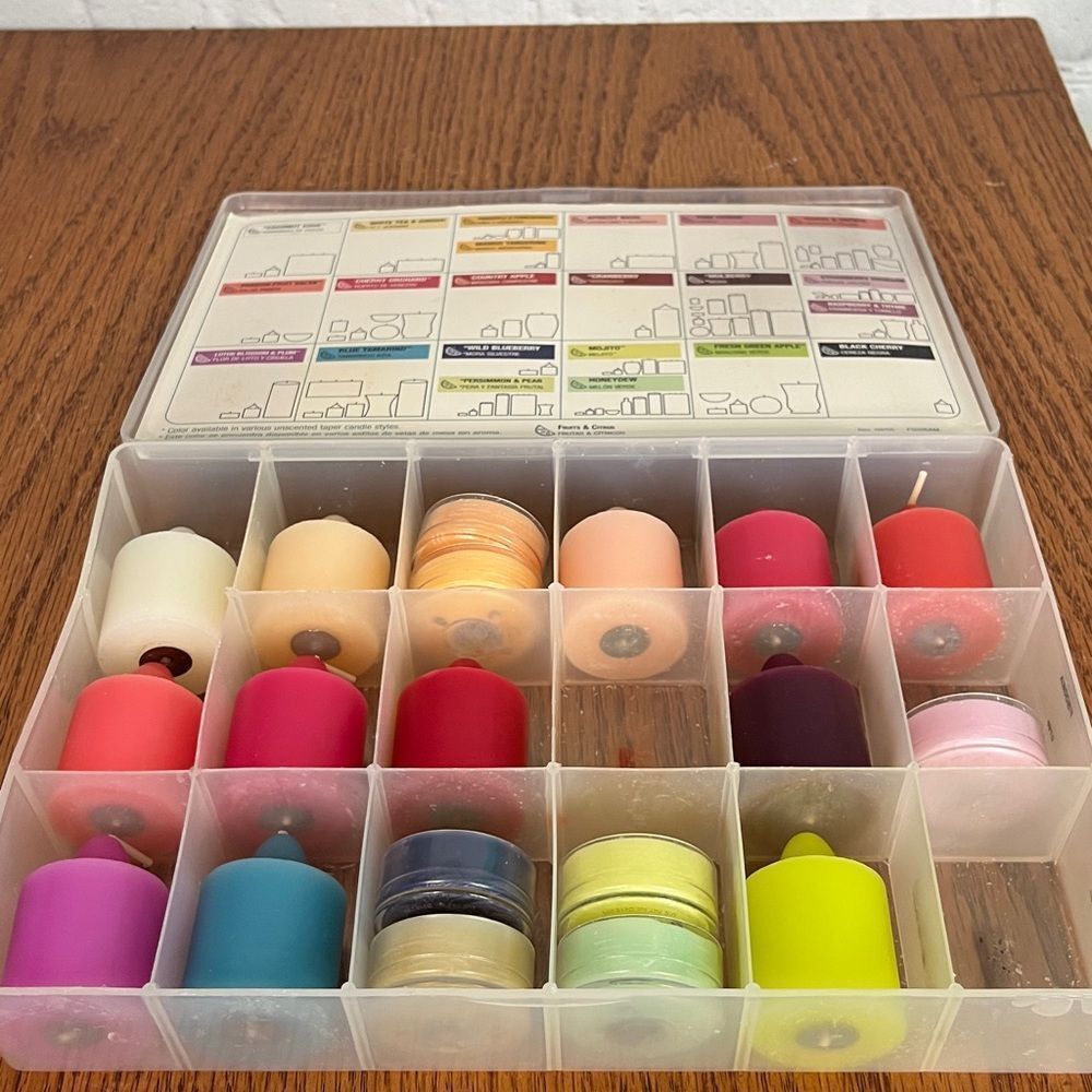 Partylite Fragrance Sampler 12 votives 7 tealights new fruit & citrus scents